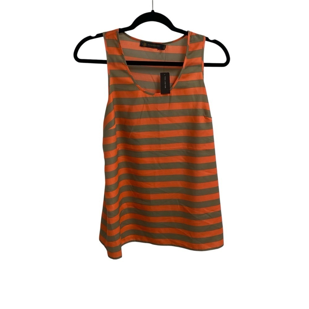 CBR Outback Red Ladies Tank Top Orange Striped Size Medium NWT